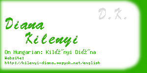 diana kilenyi business card